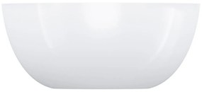Omnires Shell M+ lavoar 35x35 cm rotund sub blat alb SHELL350UNBP
