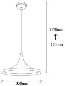 Lustră metalică Opviq lights Leon, negru