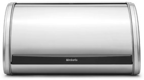 Cutie de paine Brabantia Roll Top 646889, 11 L, 31.6x26.5 cm, Structura speciala, Inox/mat
