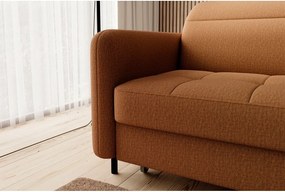 Colțar galben extensibil/cu spațiu de depozitare cu tapițerie din catifea (cu colț pe partea dreaptă/cu șezlong) Gomsi – ELTAP