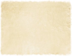 vidaXL Covor din Lână Faux Tafalla Crem 240 x 340 cm Poliester