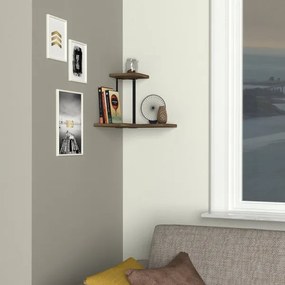 Etajeră de colț AGORA 33,8x38,5 cm maro