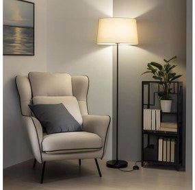 Brilagi - Lampadar LED CERIA 1xE27/40W/230V Ø 45 cm bej/negru