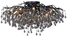 Paul Neuhaus 8092-18 - Lustra aplicată ICICLE, 14 x G9/40W/230V, Ø 100 cm, negru