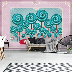 Fototapet - Sweet Pin Up Lollies (152,5x104 cm)