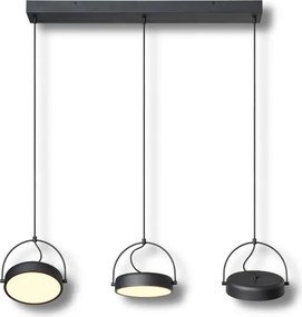 Osram - Lustră LED pe cablu DECOR PUCK 3xLED/12W/230V negru