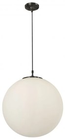 Lustra / Pendul design modern 30cm Atom black / opal 6088 SRT