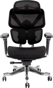 DeluxStar T2 ELITE PRO – Scaun Ergonomic Premium cu Suport Lombar Dual Dynamic 3D, Suspensie Air-Glide și Suport Complet Cervical – Spate – Lombar, Negru