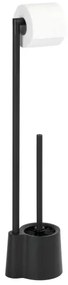 WENKO 23804100 - Perie pentru WC AVOLA, 13 x 70 cm, inox/negru