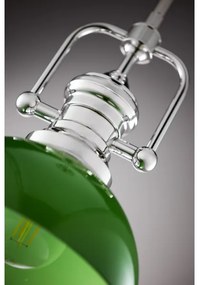 Jupiter 2071 - Lustră pe tijă PLATINO 1xE27/15W/230V verde/crom lucios