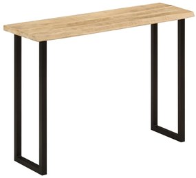 vidaXL Masă consolă, margini naturale, 105x33x76 cm, lemn masiv mango
