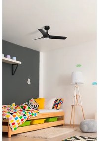 Ventilator LED dimabil FARO 33825-1TW HEY S LED/10W/230V 2700/4000/6000K negru + telecomandă