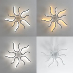 Lustră LED dimabilă aplicată Brilagi TWIST LED/65W/230V 3000-6500K alb + telecomandă