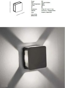 Aplica LED iluminat exterior ambiental IP65 Minimal