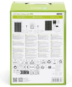 Corp de iluminat LED solar Aigostar 2xLED/35W/12V 6000 mAh 6500K d. 16,8 cm