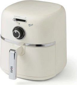 Friteuza cu aer cald Oliver Voltz Nice OV51980PR, 1500 W, 4,2 l, 60-200°C, Timer 60 min, Strat antiaderent, Crem