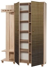 Cuier cu dulap Garmanto Sonoma Oak Double