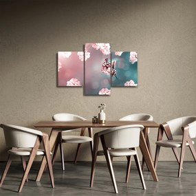Tablou - Fluture între flori (90x60 cm)