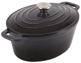 Oală din fontă tip roaster 4L – Carl Schmidt Sohn Xanten 061920, 27.5x21x11 cm, gri, pentru cuptor sau plită