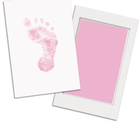Kit amprenta cu cerneala pentru piciorus - Pearhead - roz