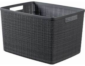 Curver Coș Jute L 20 l, gri închis