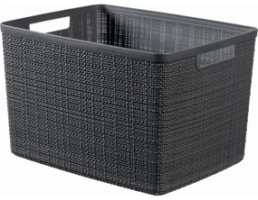 Curver Coș Jute L 20 l, gri închis