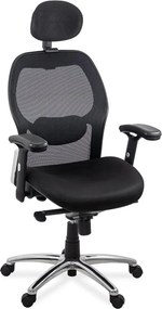 Scaun ergonomic SYYT 9513 negru, suport 150 kg și cotiere reglabile