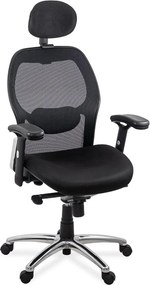Scaun ergonomic SYYT 9513 negru, suport 150 kg și cotiere reglabile