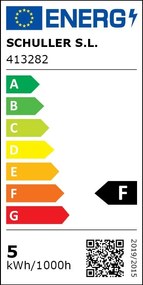 Veioza LED design modern Micron negru/auriu