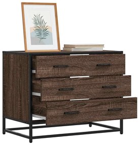 vidaXL Dulap cu sertar, stejar maro, 70x41x56 cm, lemn prelucrat