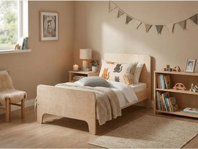 Fata de perna din flanel COLORED CATS 70x90 cm, crem