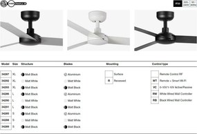 Ventilator tavan cu telecomanda CRUISER L alb