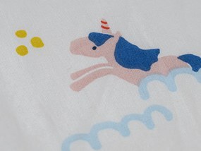 Lenjerie de pat pentru copii MAGIC UNICORN TALES alb, 100% bumbac Dimensiune lenjerie de pat: 70 x 80 cm | 140 x 200 cm