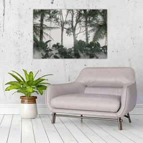 Tablou - Jungla în ceața dimineții (90x60 cm)
