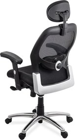 Scaun ergonomic SYYT 9513 negru, suport 150 kg și cotiere reglabile