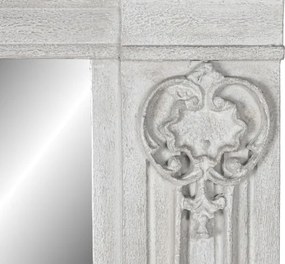 Oglindă decorativă din lemn de mango și MDF, 133×8,5×167 cm, „Grey"