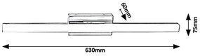 Aplica perete LED pentru oglinda baie IP44 Bastian 5781 RX