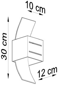 Aplică perete LORETO 1xG9/40W/230V negru