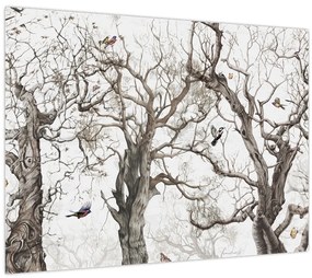 Tablou - Model de pădure, desen (70x50 cm)