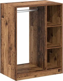 vidaXL Dulap cu raft cu depozitare Lemn vechi 77 x 48 x 102 cm