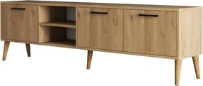 Comoda TV EXXEN-1587, stejar, PAL melaminat, 180x35x53 cm