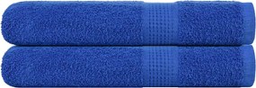 vidaXL Prosoape de saună, FROGN, 2 buc., albastru, 80x200 cm, 360 g/m²