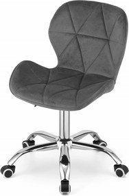OFERTA Scaun de birou gri AVOLA VELVET II. calitate