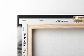 Tablou floare de lotus în design alb-negru