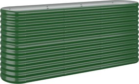 vidaXL Strat înălțat grădină 152x40x68 cm oțel galvanizat