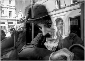 Tablou - Charles Chaplin la Praga (70x50 cm)