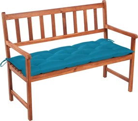 vidaXL Bancă de grădină cu pernă, 120 cm, lemn masiv de acacia