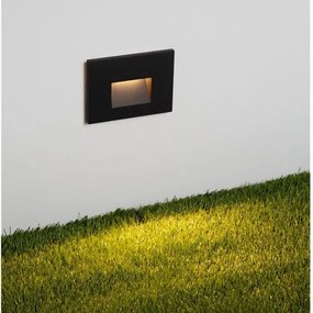 Spot aplicat perete exterior LED 3000K IP65 Pik negru