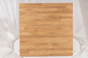 Masa de sufragerie neagra cu blat de stejar PURO 70x70