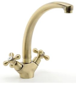 FERRO - Baterie pentru chiuvetă ANTICA, bronz